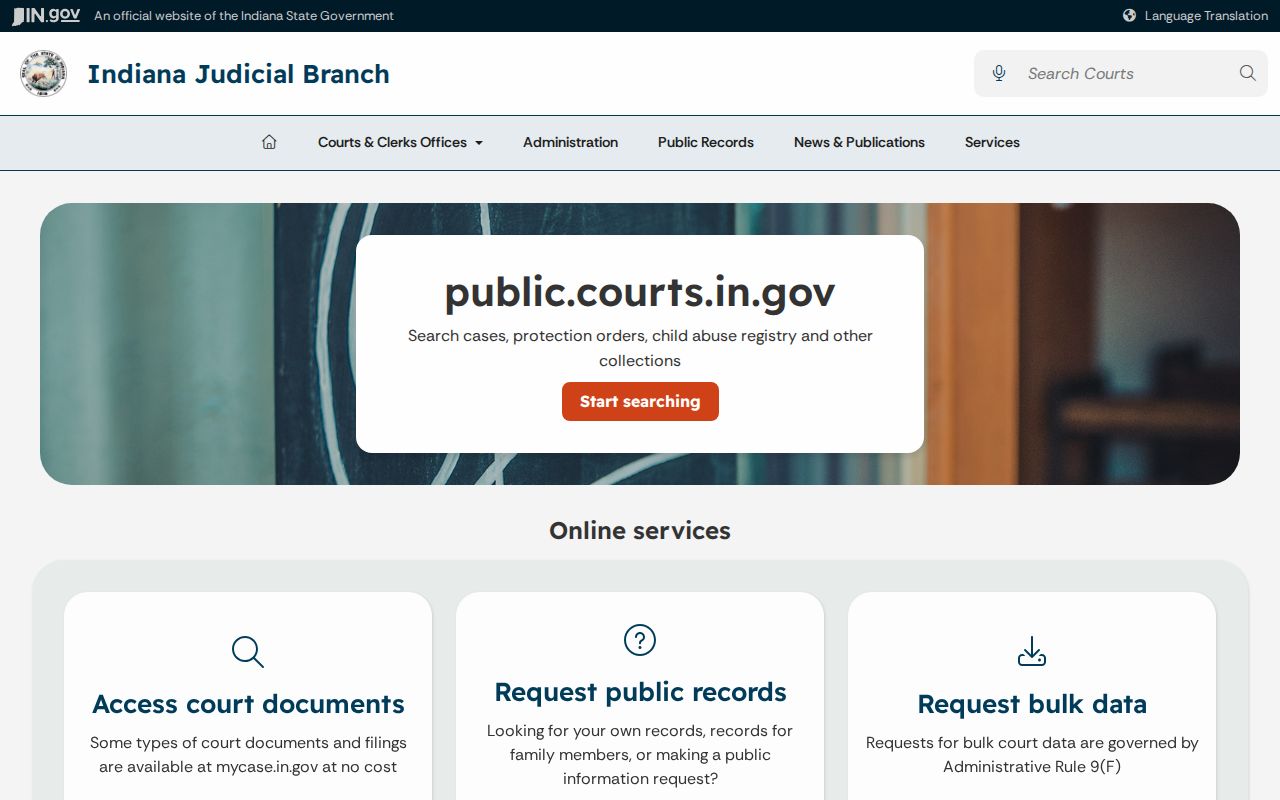 Delaware County court docket Indiana public record routes