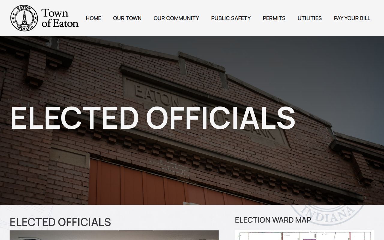 Eaton Town Hall and Clerk Treasurer contact information